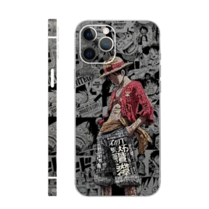 Luffy Typography Mobile Skin