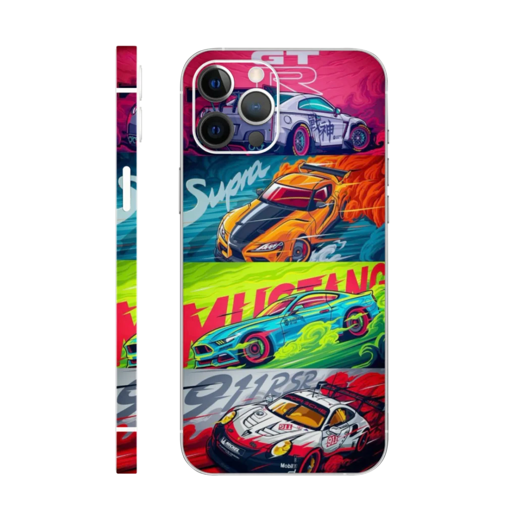 WK Car 13 Purple Neon GT-R Mobile Skin