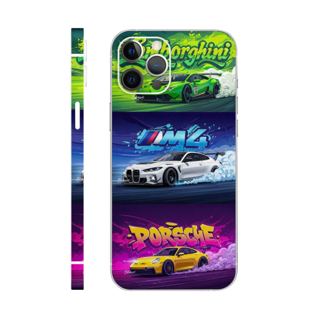 WK Car 14 Classic Porsche Sunset Mobile Skin