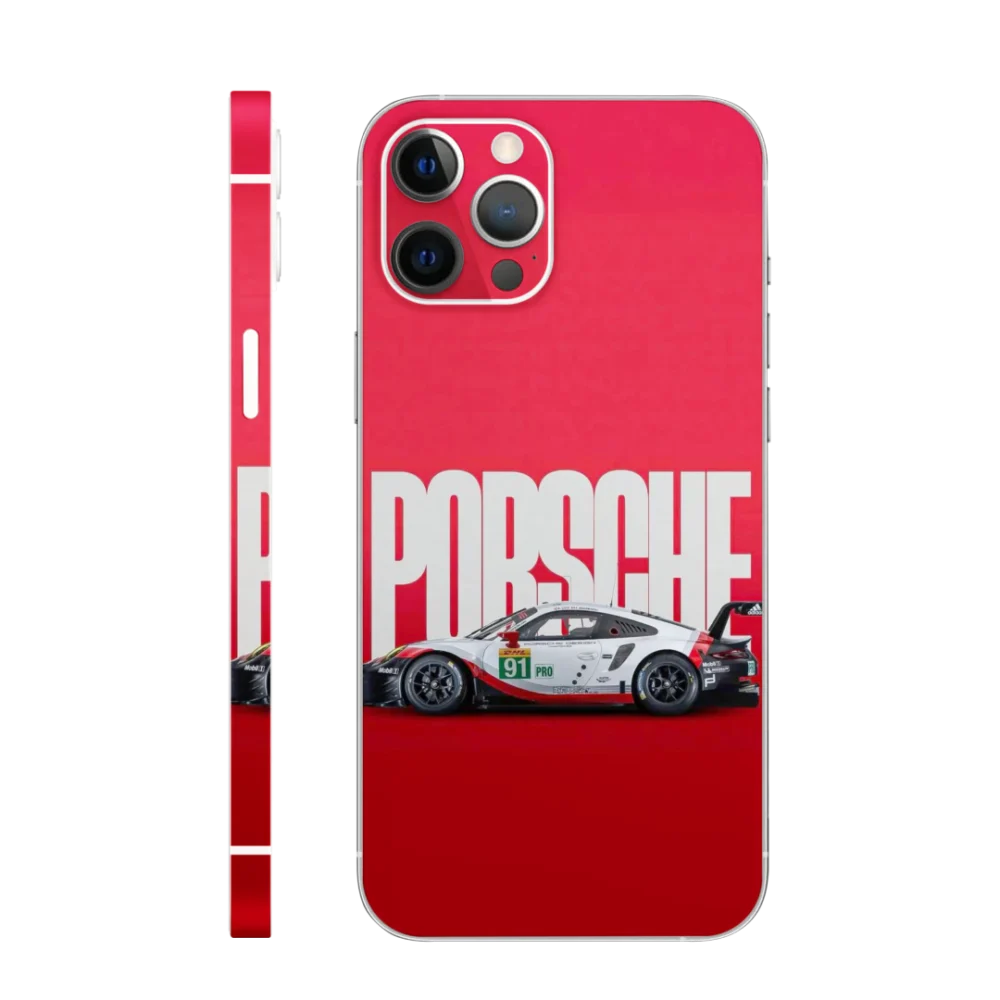 Light Red Porsche Mobile Skin