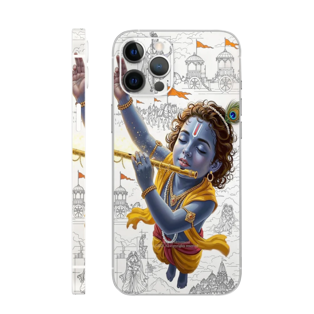 WK God 103 Krishna Divine Sketch Mobile Skin