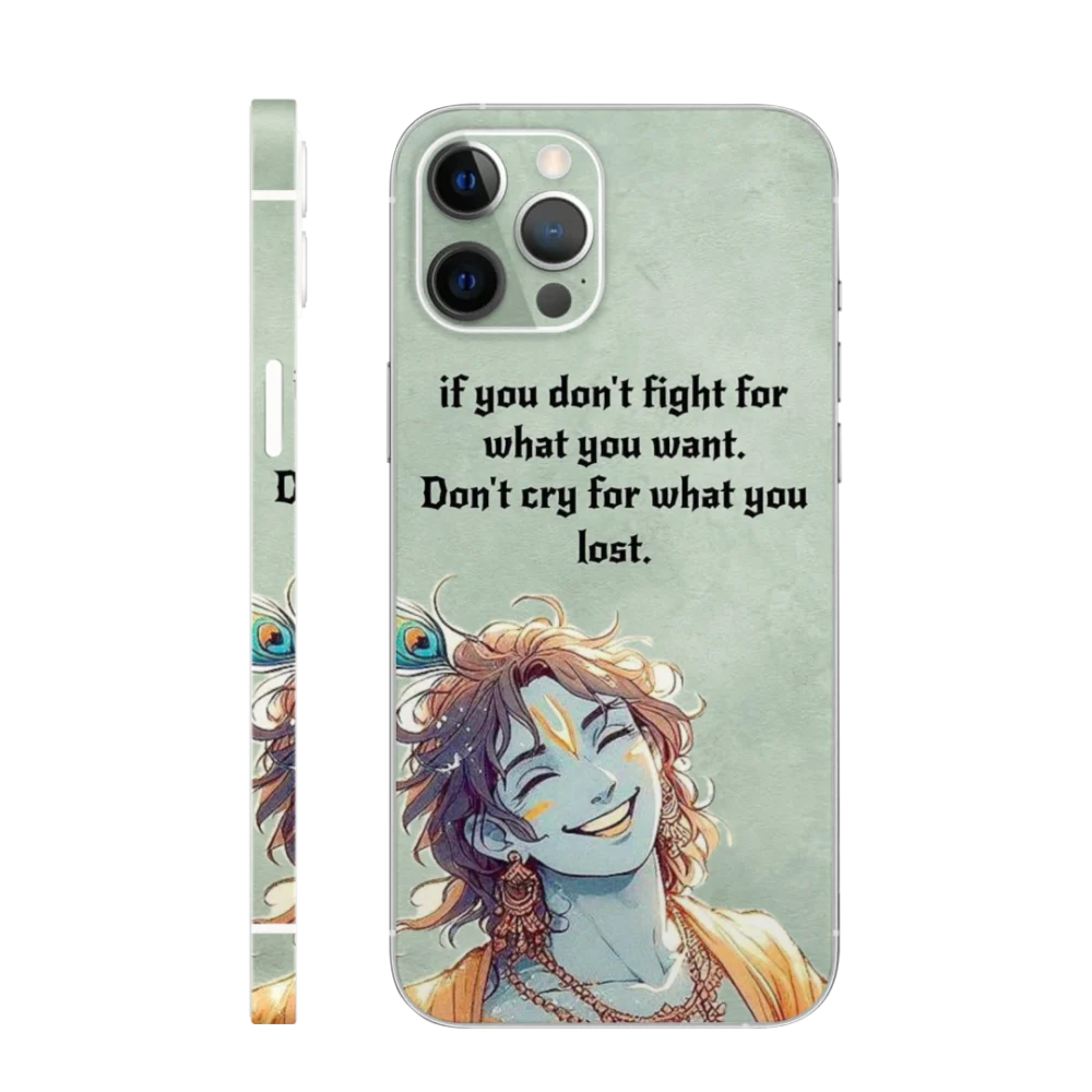 WK God 106 Krishna Quote Art Mobile Skin