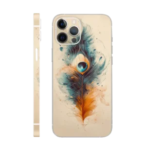 WK God 17 Soft Watercolor Peacock mobile skin