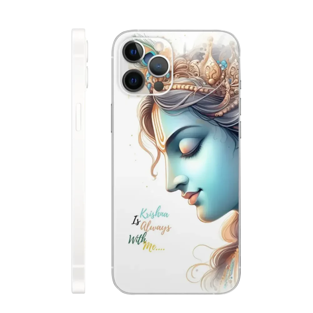WK God 18 Krishna Profile with Quote Mobile Skin