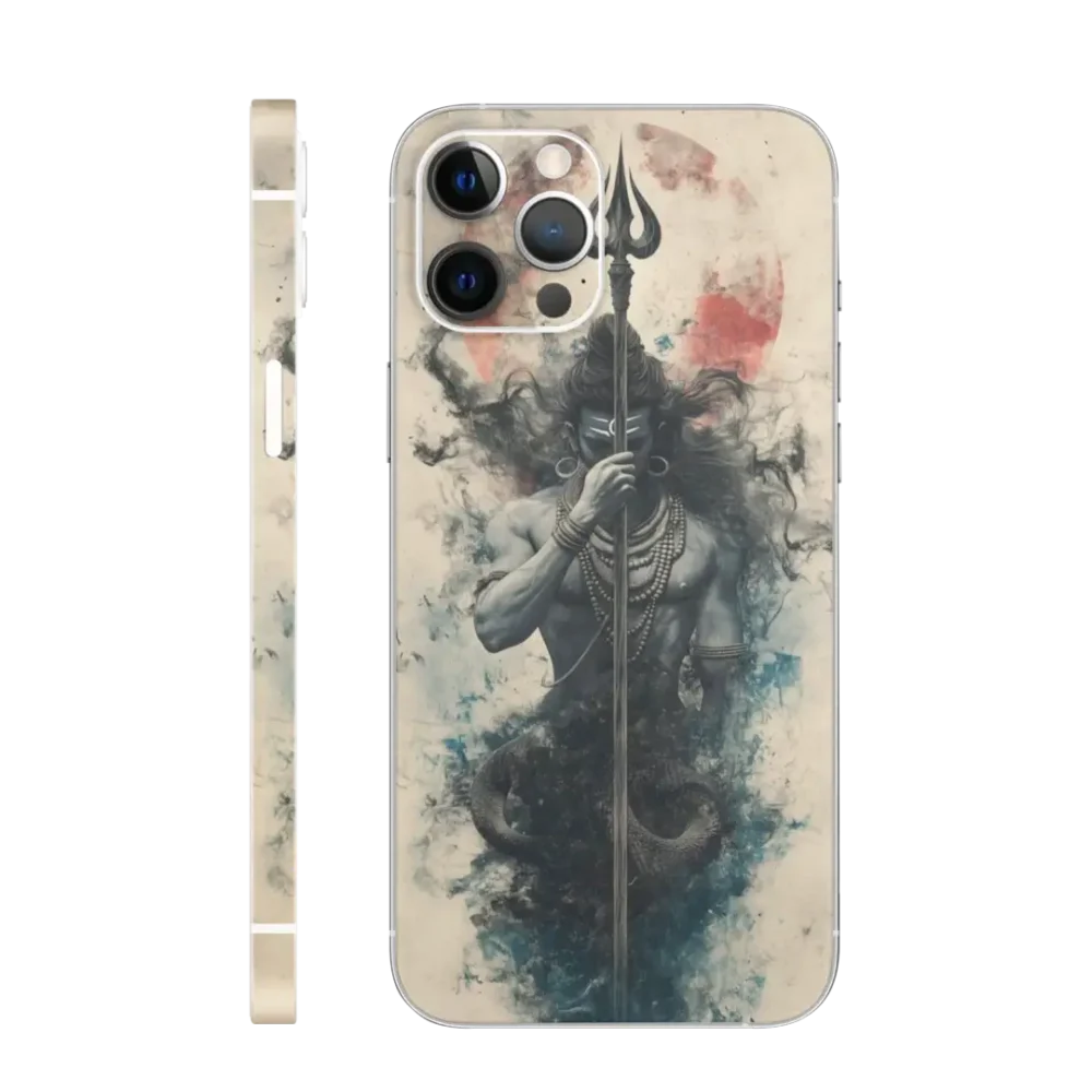 WK God 28 Shiva with Trishul Mobile Skin