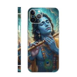 WK God 35 Krishna playing flute Mobile Skin