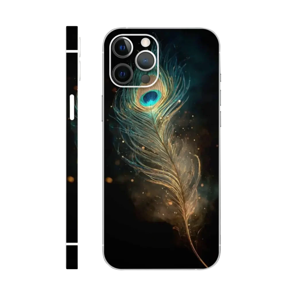 WK God 41 Neon Peacock Feather Mobile Skin