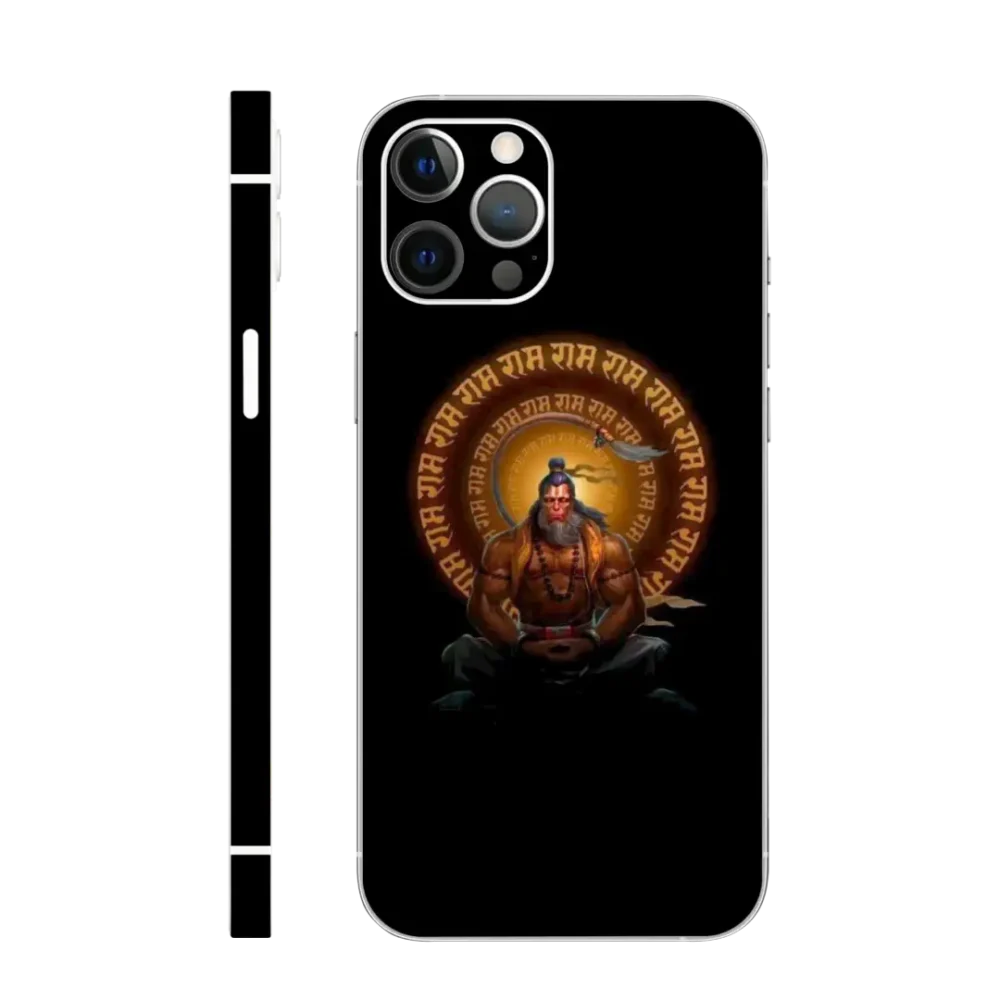 WK God 46 Hanuman with glowing Ram Ram mobile skin