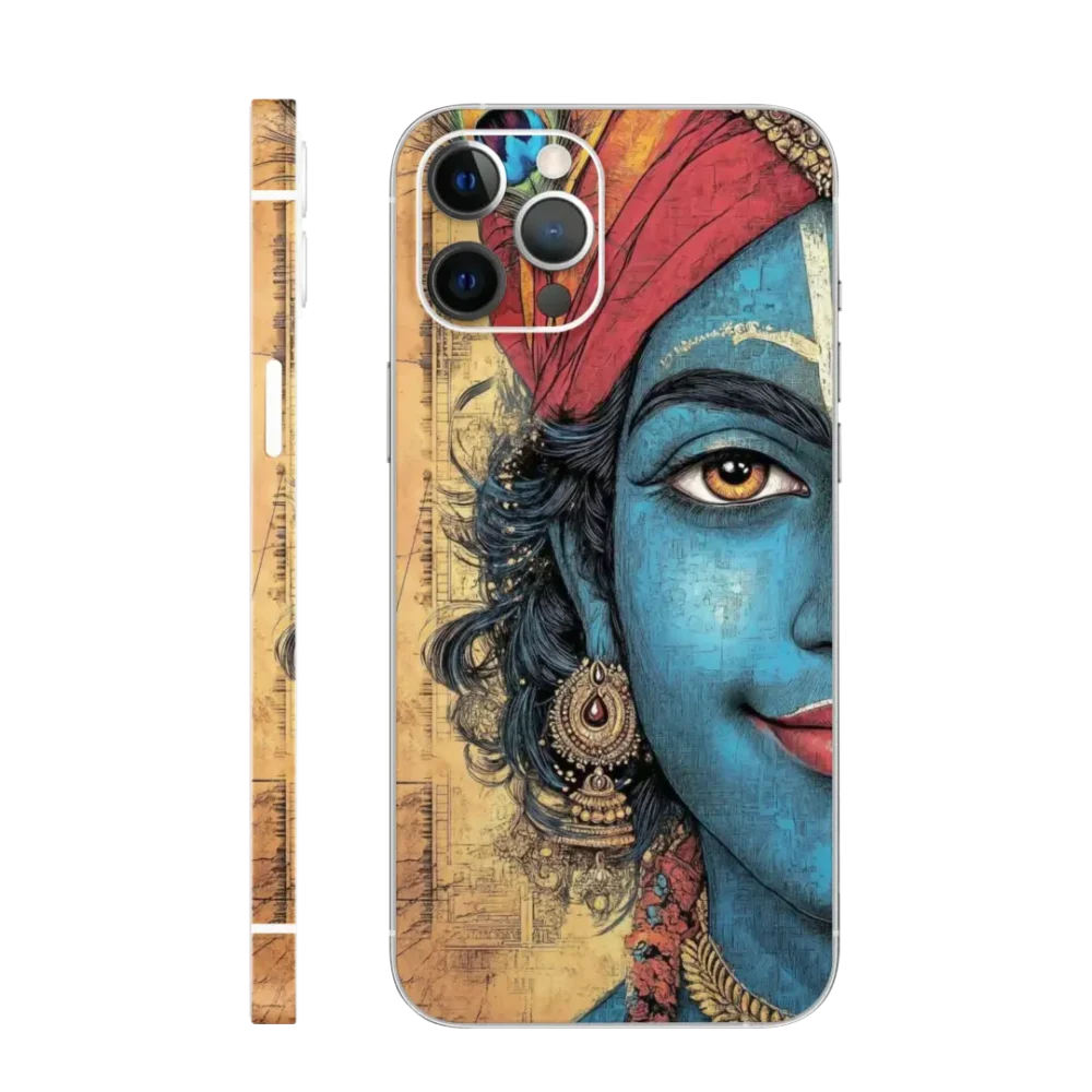 WK God 50 Sketch Krishna Mobile Skin