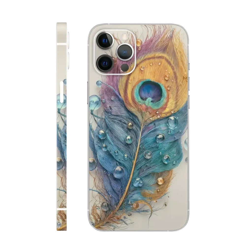 Realistic mor pankh Mobile Skin