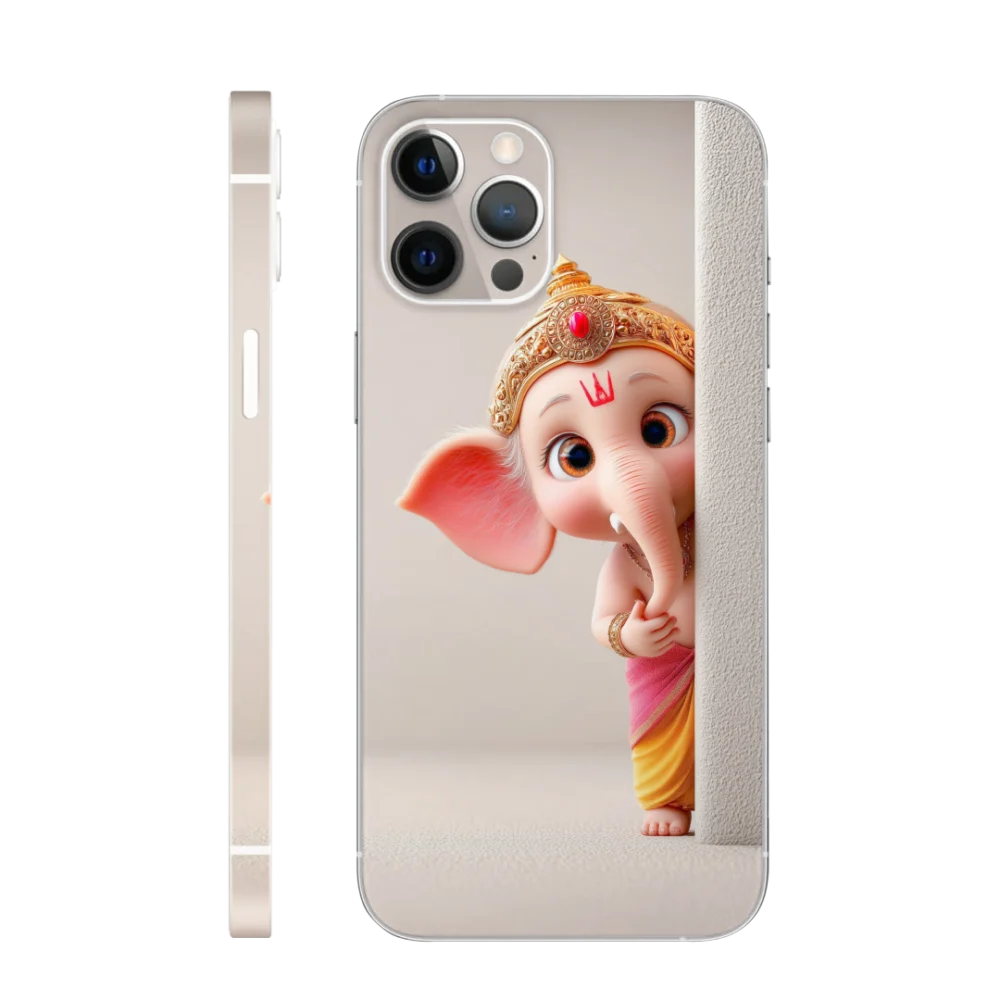 WK God 71 Baby Ganesha Peek Mobile Skin