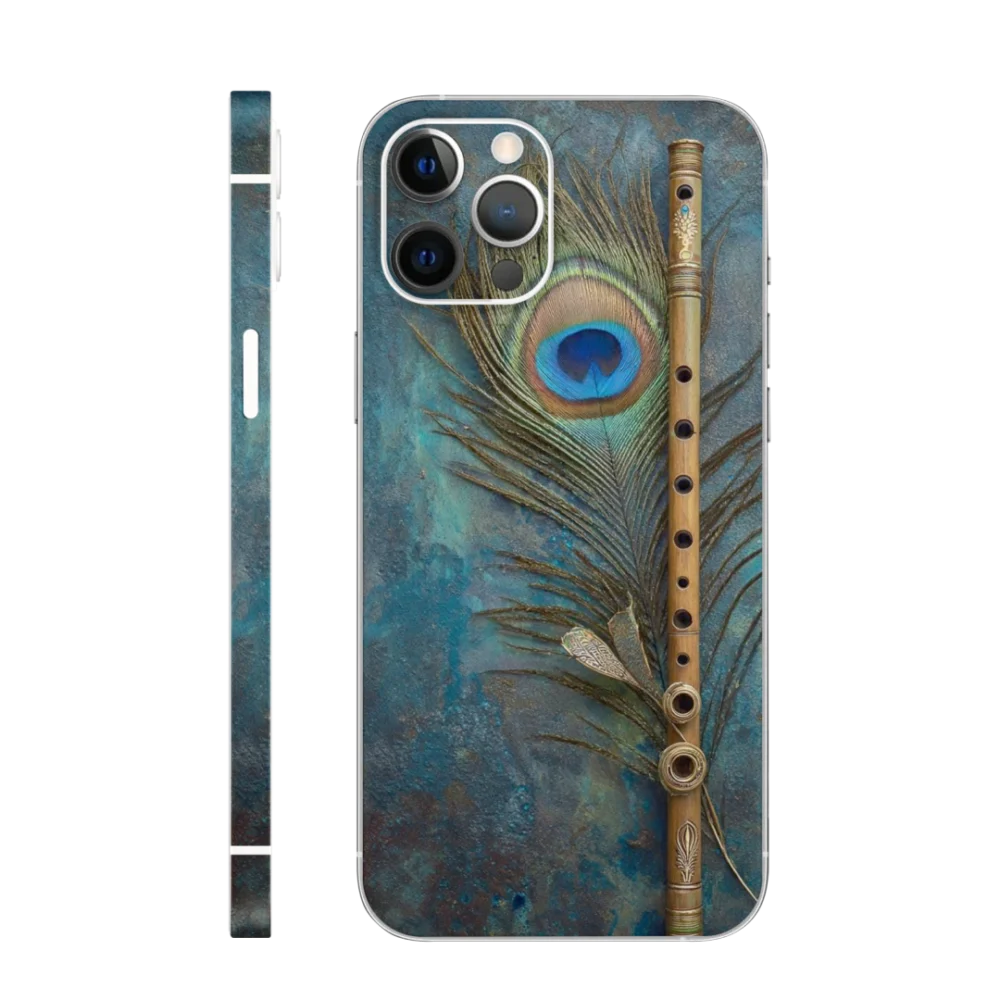WK God 99 Krishna Flute Feather Mobile Skin