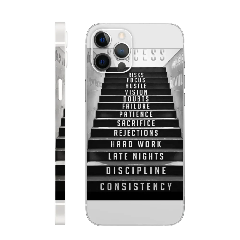 WK quotes 30 Success Stairs Mobile Skin